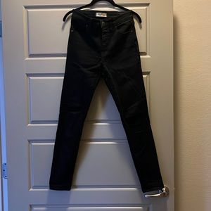 Madewell Black Skinny Jean 9” High Rise